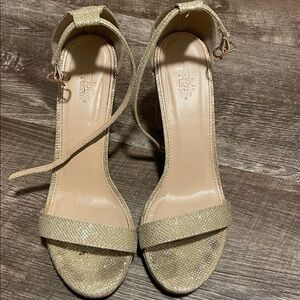 Charlotte Russe Glittering Gold Heels